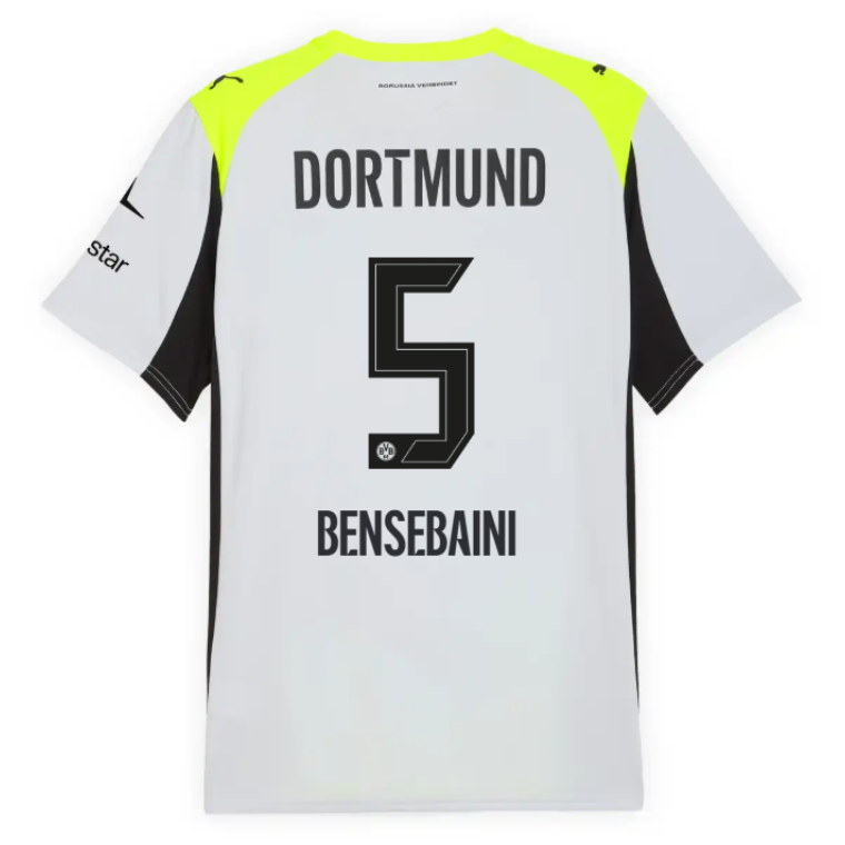 Borussia Dortmund Away BENSEBAINI 5 Jersey 25-26