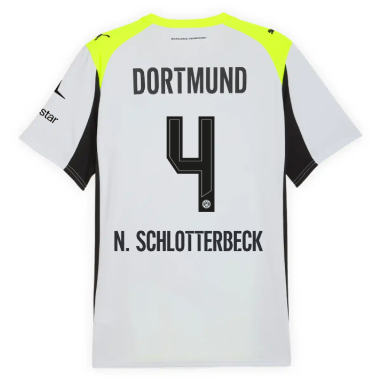 Borussia Dortmund Away N. SCHLOTTERBECK 4 Jersey 25-26