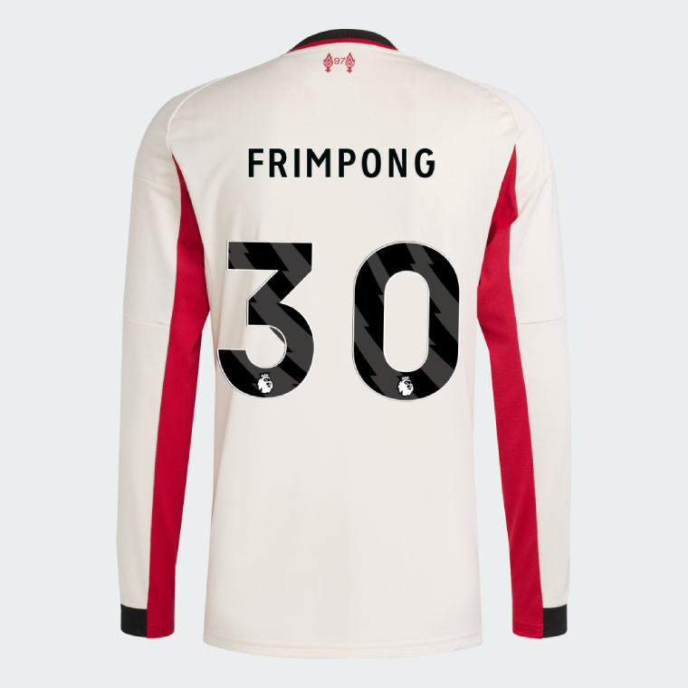 Liverpool Away Long Sleeve FRIMPONG 30 Jersey 25-26