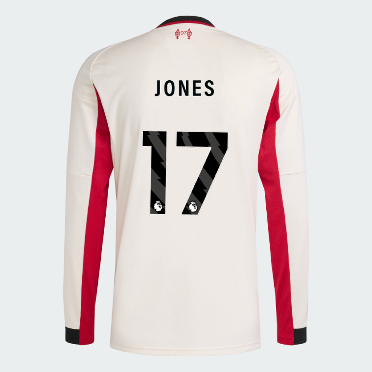 Liverpool Away Long Sleeve JONES 17 Jersey 25-26