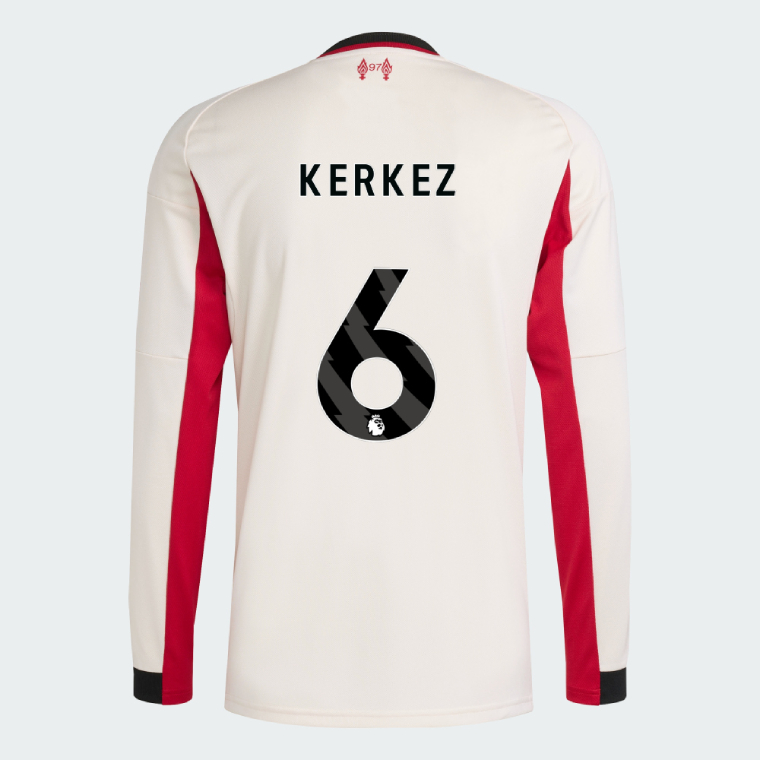 Liverpool Away Long Sleeve KERKEZ 6 Jersey 25-26