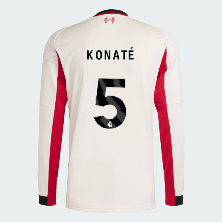 Liverpool Away Long Sleeve KONATÉ 5 Jersey 25-26