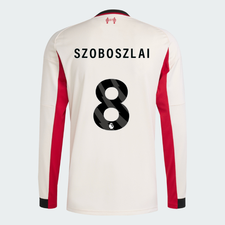 Liverpool Away Long Sleeve SZOBOSZLAI 8 Jersey 25-26