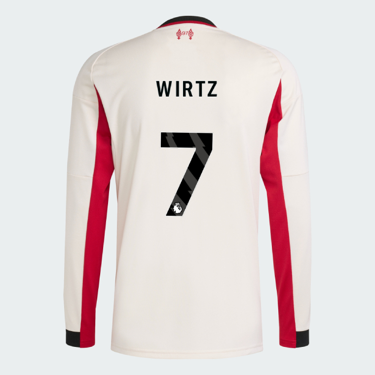 Liverpool Away Long Sleeve WIRTZ 7 Jersey 25-26