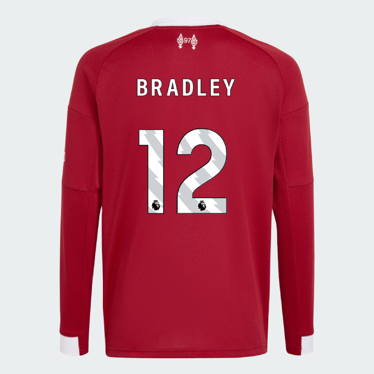 Liverpool Home Long Sleeve BRADLEY 12 Jersey 25-26