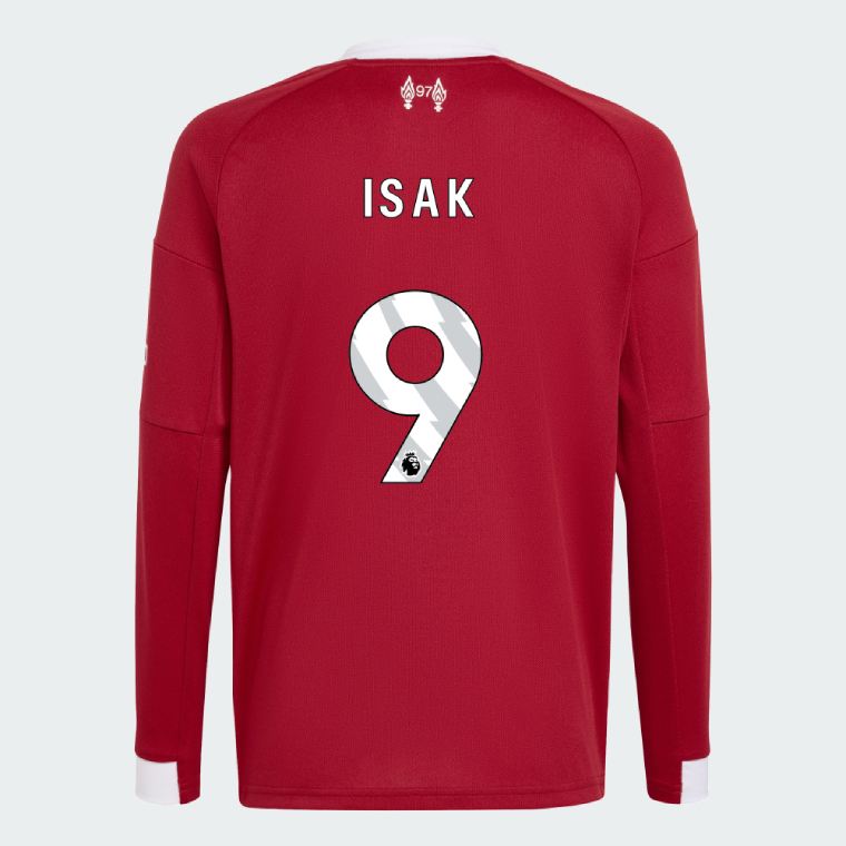 Liverpool Home Long Sleeve ISAK 9 Jersey 25-26