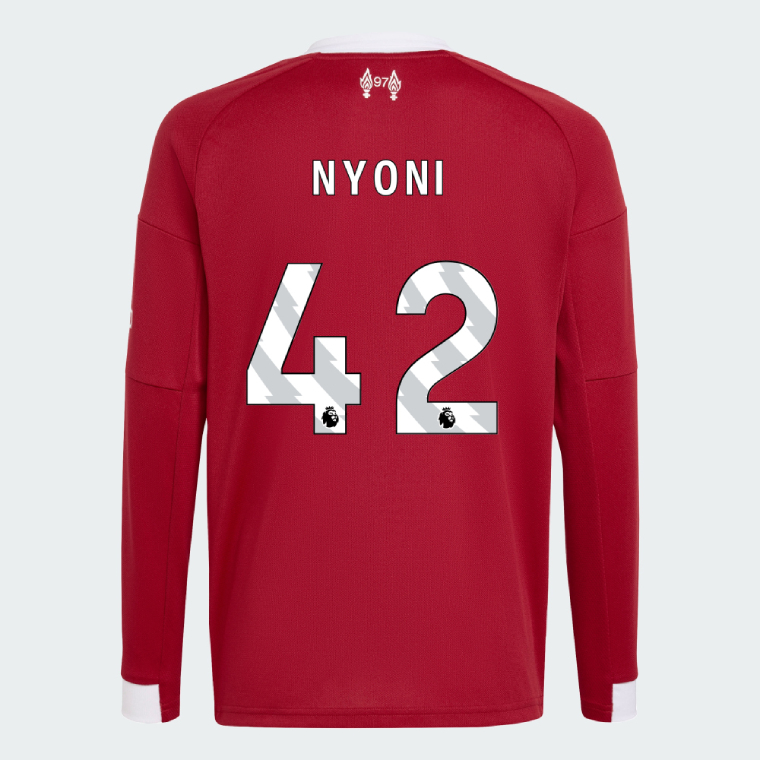 Liverpool Home Long Sleeve NYONI 42 Jersey 25-26