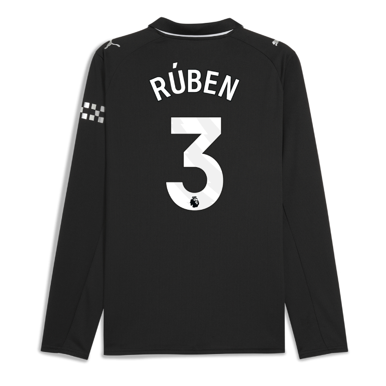 Manchester City Away Long Sleeve RÚBEN 3 Jersey 25-26