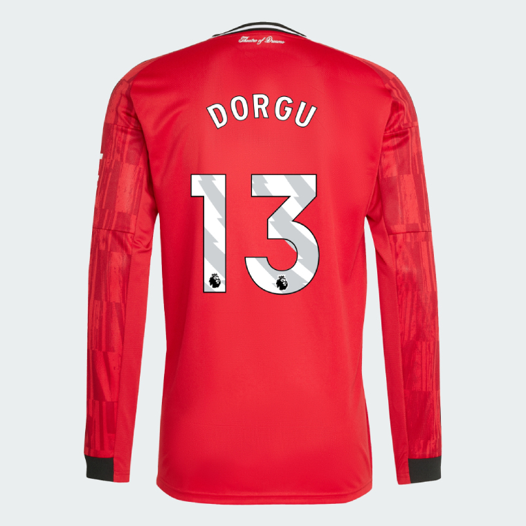 Manchester United Home Long Sleeve DORGU 13 Jersey 25-26