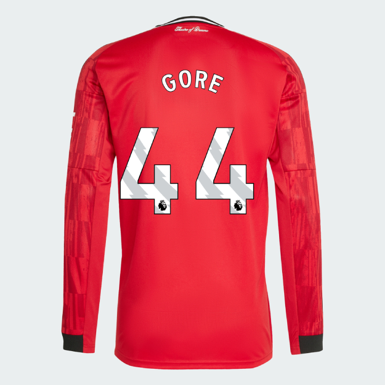 Manchester United Home Long Sleeve GORE 44 Jersey 25-26