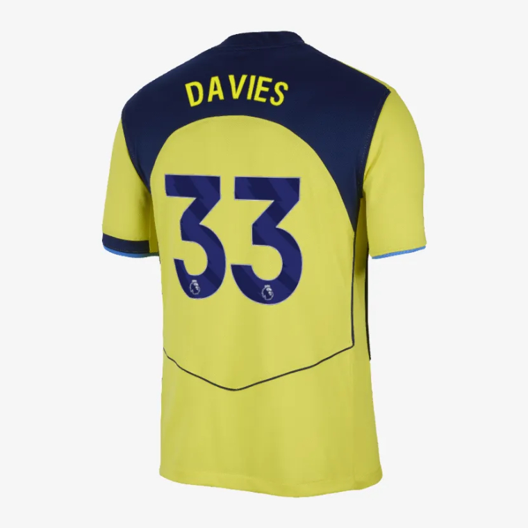 Tottenham Hotspur Third DAVIES 33 Third Players Jersey 25-26