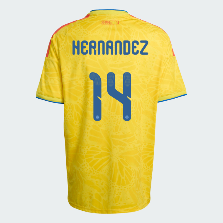 Colombia Home HERNANDEZ 14 Jersey 2026