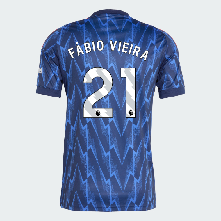 Arsenal Away FÁBIO VIEIRA 21 Jersey 25-26