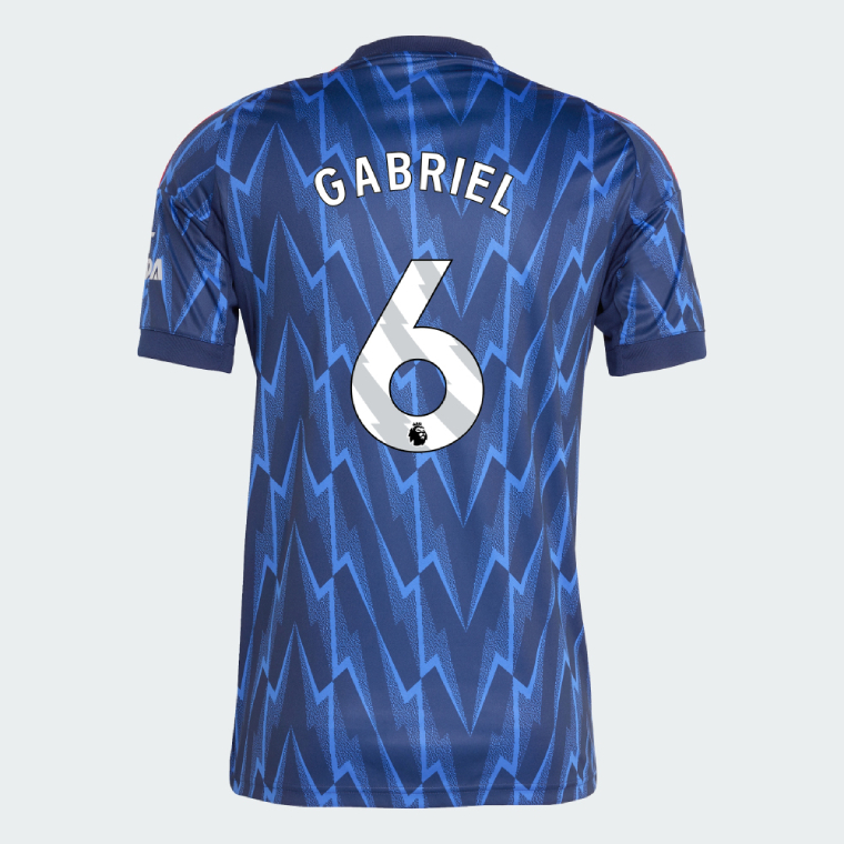 Arsenal Away GABRIEL 6 Jersey 25-26
