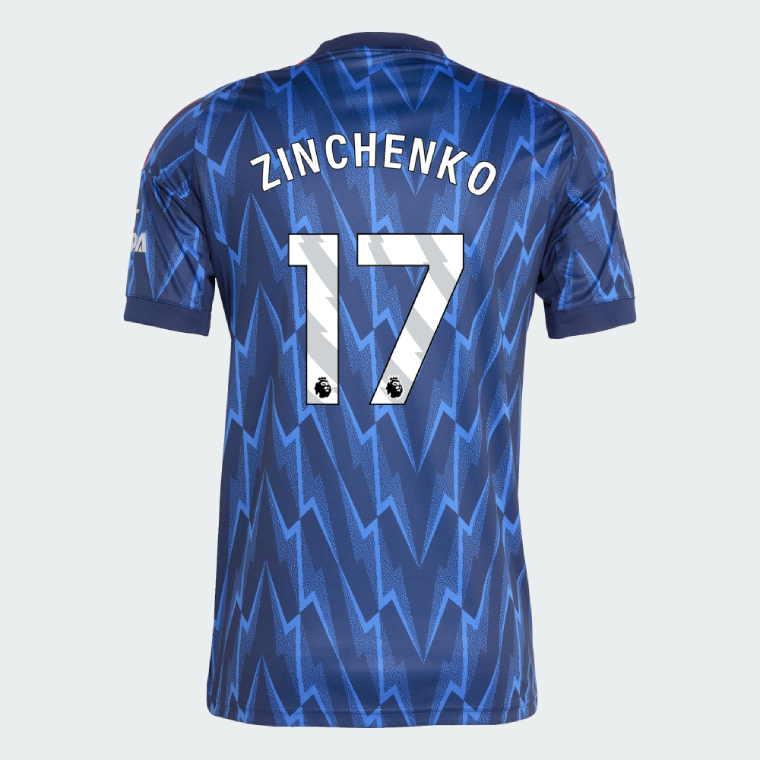 Arsenal Away ZINCHENKO 17 Jersey 25-26