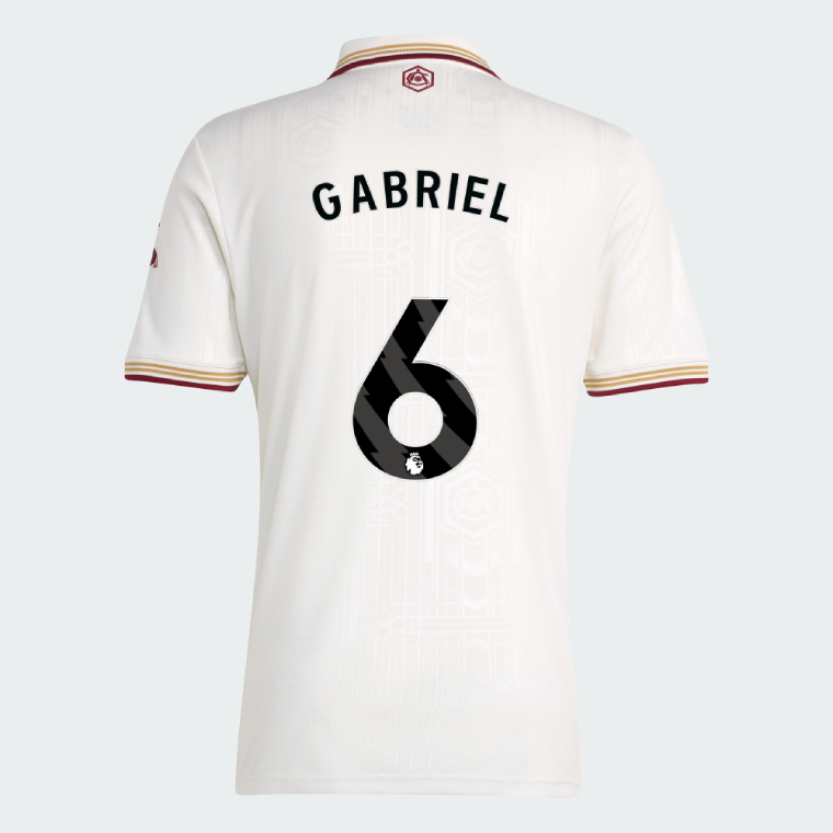 Arsenal Third GABRIEL 6 Jersey 25-26