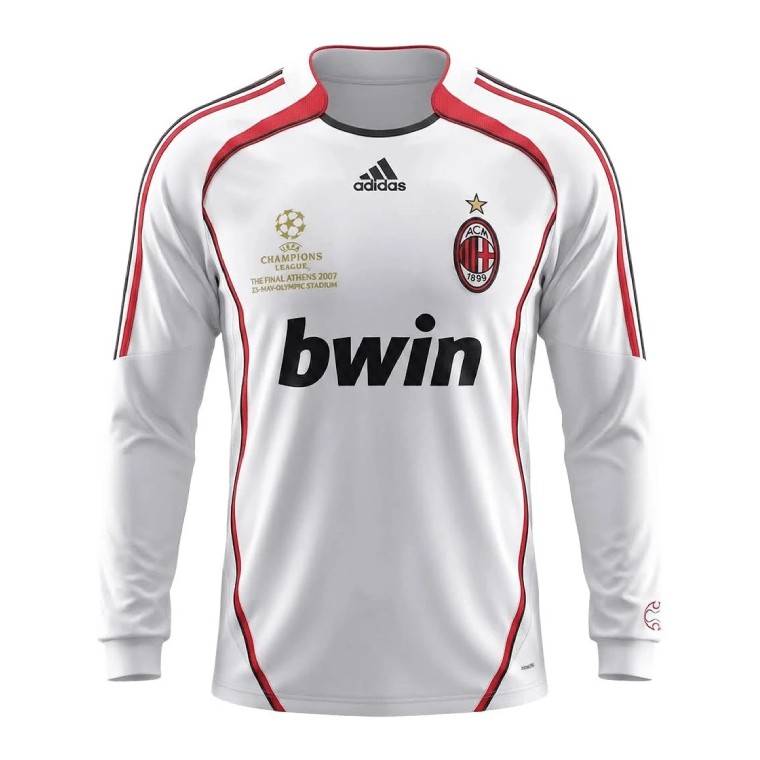 AC Milan Away UCL Final Long Sleeve Retro Jersey 06-07