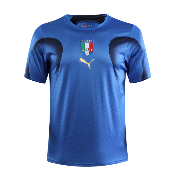 Italy Home Blue Retro Jersey 2006