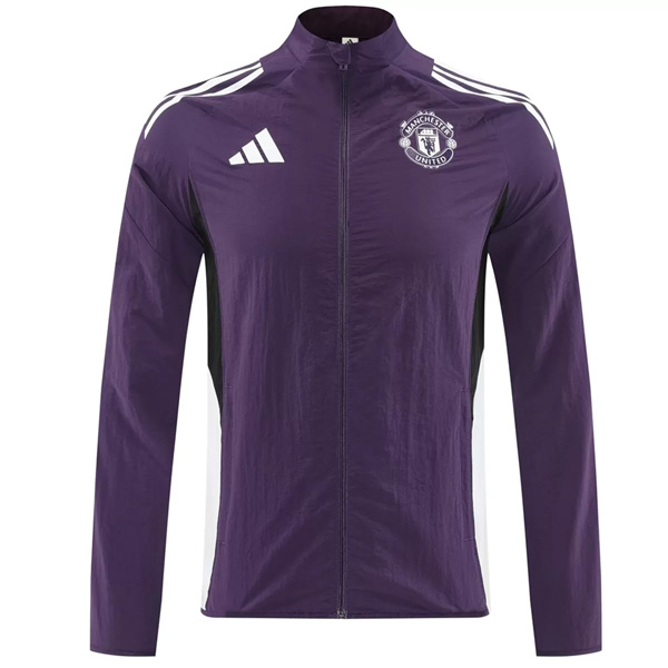 25-26 Manchester United Windbreaker Jacket Purple
