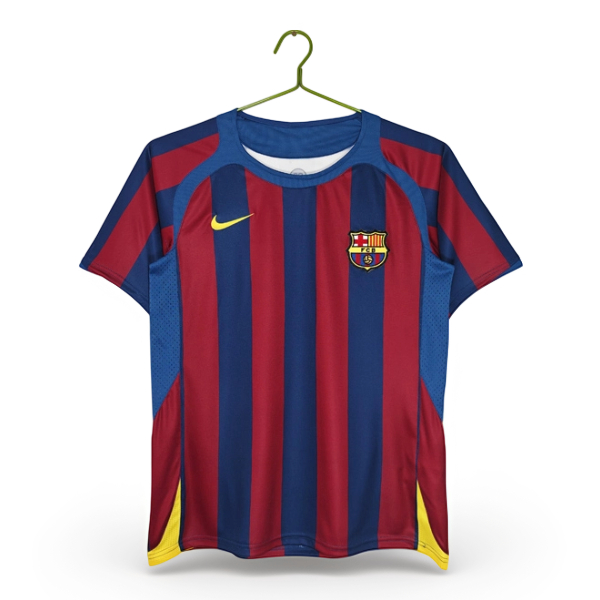 2005-2006 Barcelona Home La Liga Retro Jersey
