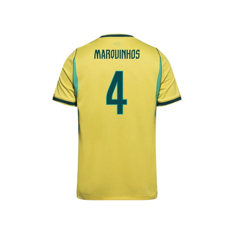 Brazil Home MARQUINHOS 4 Jersey 2026
