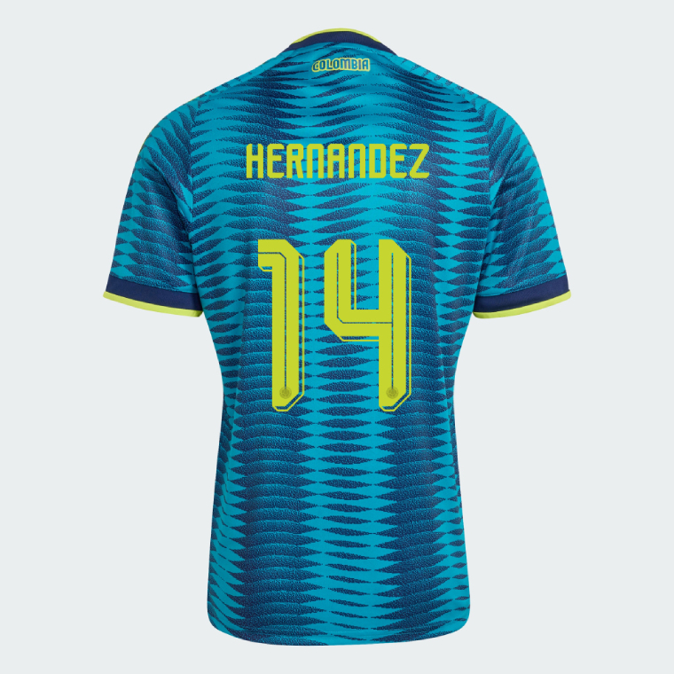 Colombia Away HERNANDEZ 14 Jersey 2026