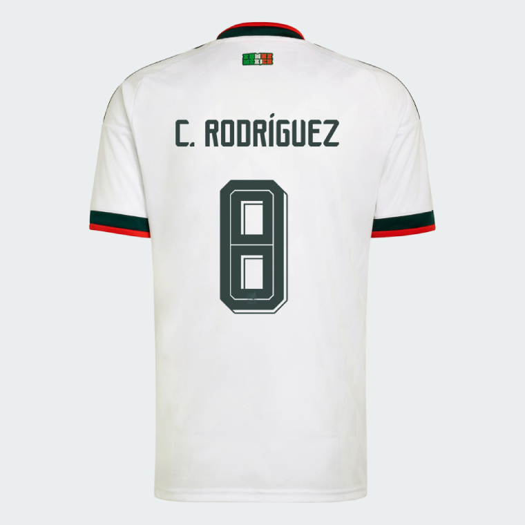 Mexico Away C. RODRÍGUEZ 8 Jersey 2026