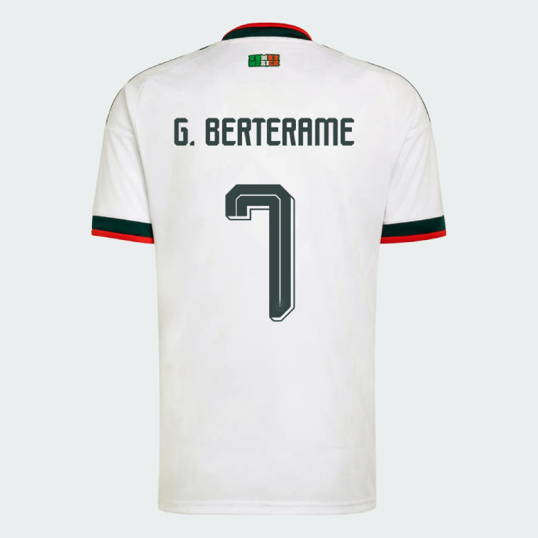 Mexico Away G. BERTERAME 7 Jersey 2026