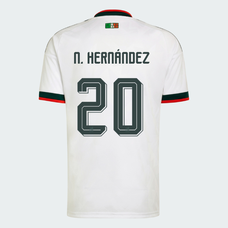 Mexico Away N. HERNÁNDEZ 20 Jersey 2026