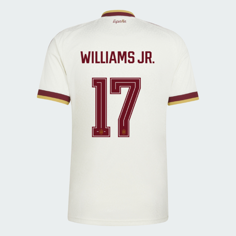 Spain Away WILLIAMS JR. 17 Jersey 2026